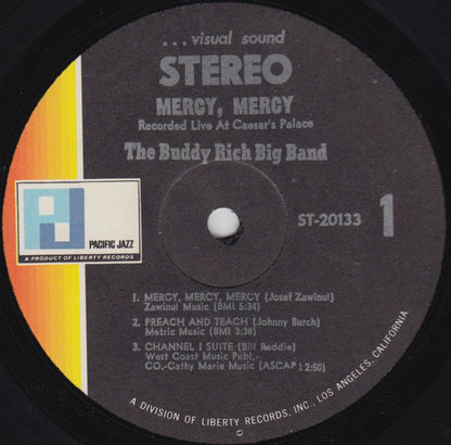 Buddy Rich Big Band : Mercy, Mercy (LP, Album, Gat)