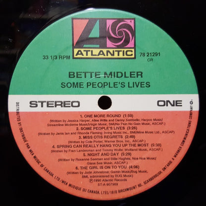 Bette Midler : Some People's Lives (LP, Album)