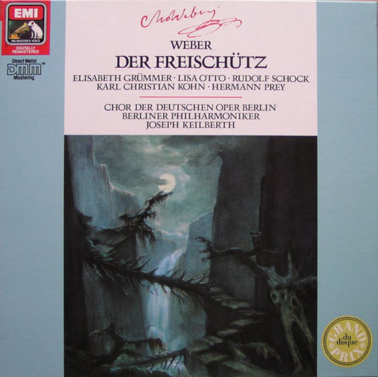 Carl Maria von Weber, Elisabeth Grümmer, Lisa Otto, Rudolf Schock, Karl Kohn, Hermann Prey, Chor der Deutschen Oper Berlin, Berliner Philharmoniker, Joseph Keilberth : Der Freischütz (2xLP, RM + Box, wit)