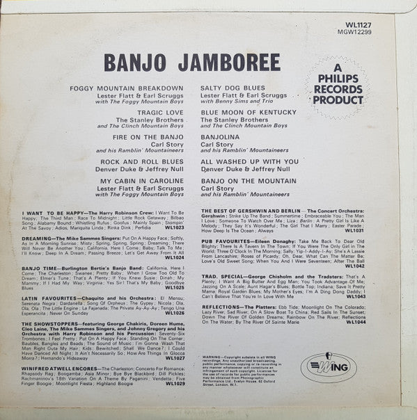 Various : Banjo Jamboree (LP, Comp, RE)