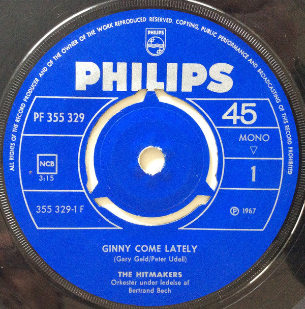 The Hitmakers (5) : Ginny Come Lately (7", Mono)