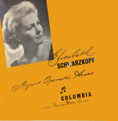 Elisabeth Schwarzkopf / Wolfgang Amadeus Mozart : Operatic Arias (LP, Album, Mono)