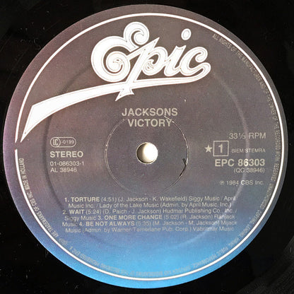 The Jacksons : Victory (LP, Album, Gat)