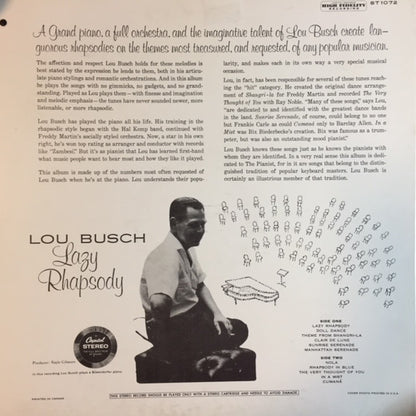 Lou Busch & His Orchestra : Lazy Rhapsody (LP, Album)