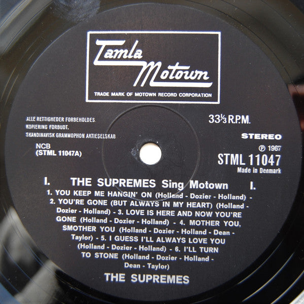 The Supremes : The Supremes Sing Motown (LP, Album)