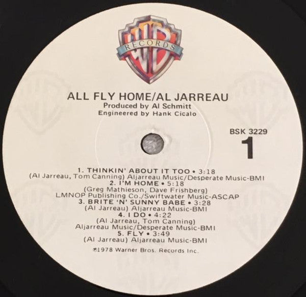 Al Jarreau : All Fly Home (LP, Album, RP, Jac)