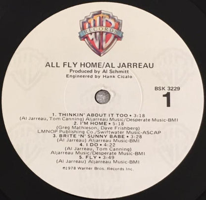 Al Jarreau : All Fly Home (LP, Album, RP, Jac)