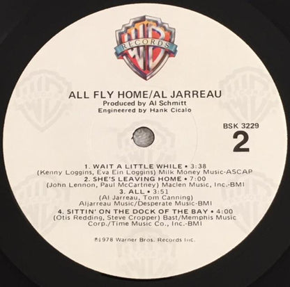 Al Jarreau : All Fly Home (LP, Album, RP, Jac)