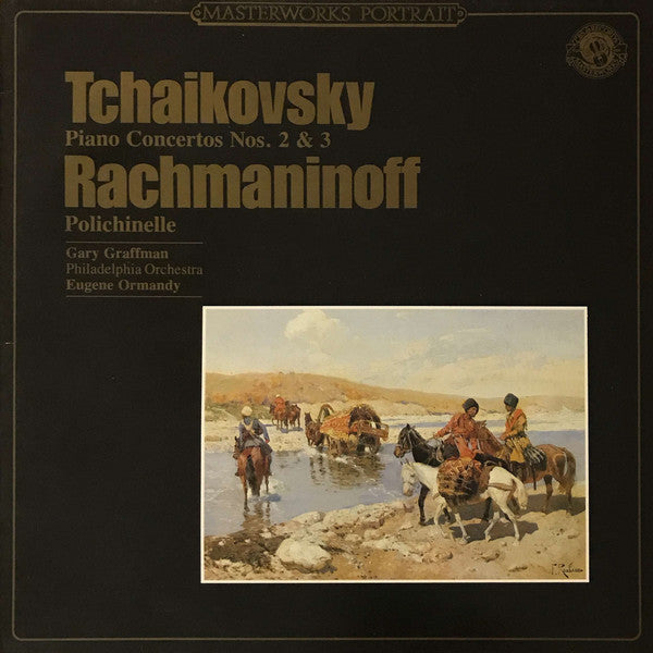 Pyotr Ilyich Tchaikovsky, Sergei Vasilyevich Rachmaninoff - Gary Graffman, The Philadelphia Orchestra, Eugene Ormandy : Tchaikovsky Piano Concertos Nos. 2 & 3 - Rachmaninoff Polichinelle (LP, Album, Comp, Mixed, RM)