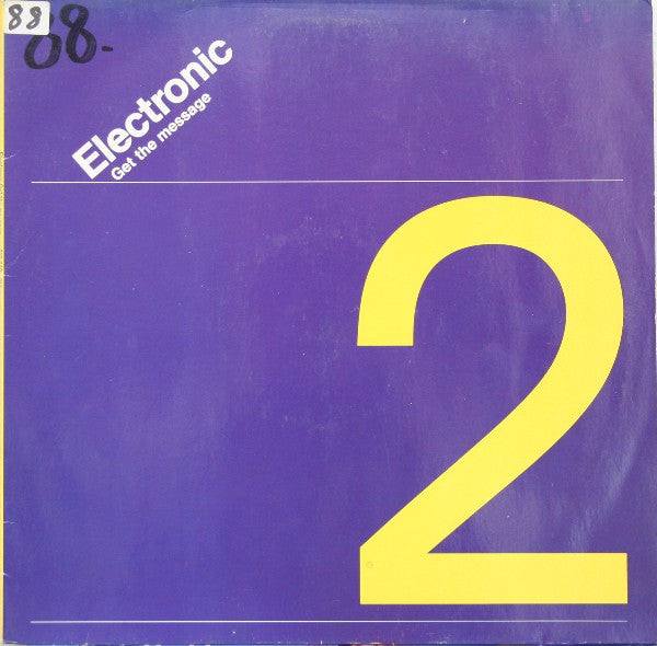 Electronic : Get The Message (12", Single)