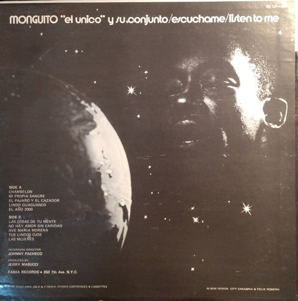 Monguito El Unico Y Su Conjunto : Escuchame / Listen To Me (LP, Album)