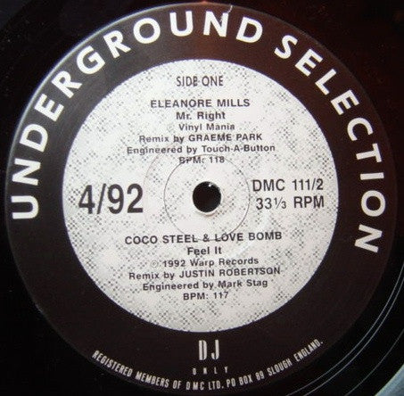 Various : Underground Selection 4/92 (12")