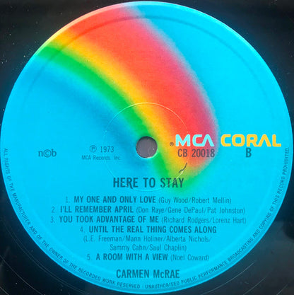 Carmen McRae : Here To Stay (LP, Comp, RE)