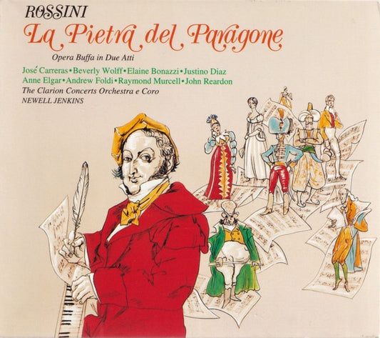 Gioacchino Rossini - José Carreras • Beverly Wolff • Elaine Bonazzi • Justino Diaz • Anne Elgar • Andrew Foldi • Raymond Murcell • John Reardon (2) • Clarion Concerts Orchestra E The Clarion Concerts Chorus • Newell Jenkins : La Pietra Del Paragone (3xCD, Album, RE, RM + Box, Sli)