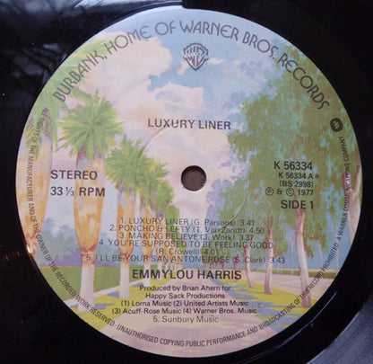 Emmylou Harris : Luxury Liner (LP, Album)