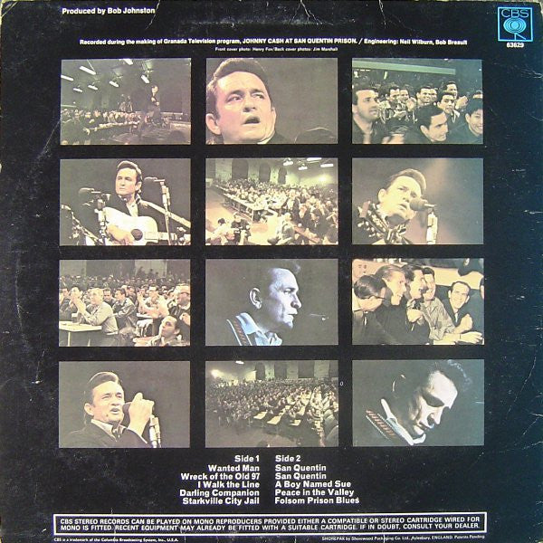 Johnny Cash : Johnny Cash At San Quentin (LP, Album)