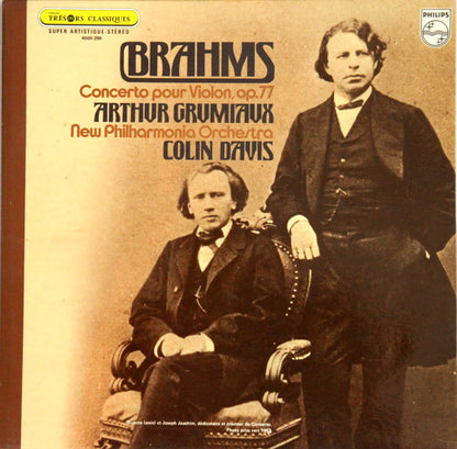 Johannes Brahms - Arthur Grumiaux, New Philharmonia Orchestra, Sir Colin Davis : Concerto Pour Violon, Op. 77 (LP, Gat)