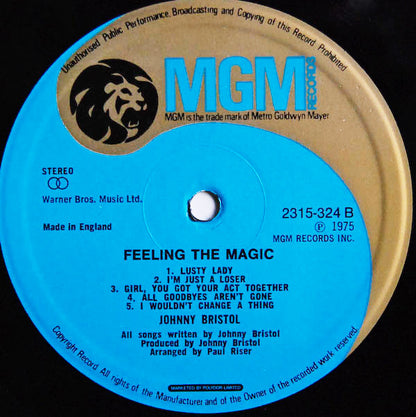 Johnny Bristol : Feeling The Magic (LP, Album)