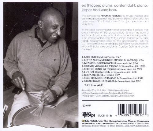 Ed Thigpen Rhythm Features : It's Entertainment (CD, Album)