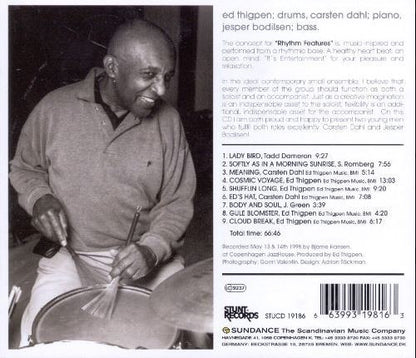 Ed Thigpen Rhythm Features : It's Entertainment (CD, Album)