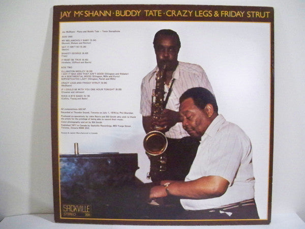 Jay McShann · Buddy Tate : Crazy Legs & Friday Strut (LP, Album)