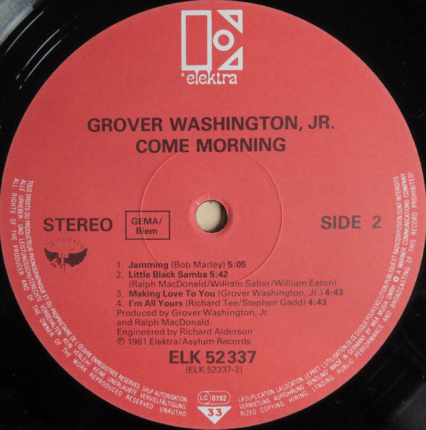 Grover Washington, Jr. : Come Morning (LP, Album)