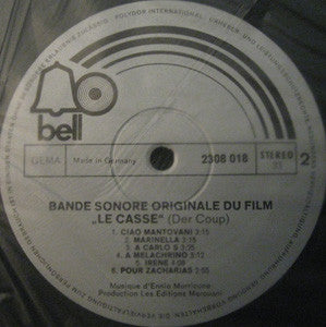 Ennio Morricone : Le Casse (Der Coup) - (Bande Sonore Originale Du Film D´Henri Verneuil)  (LP)