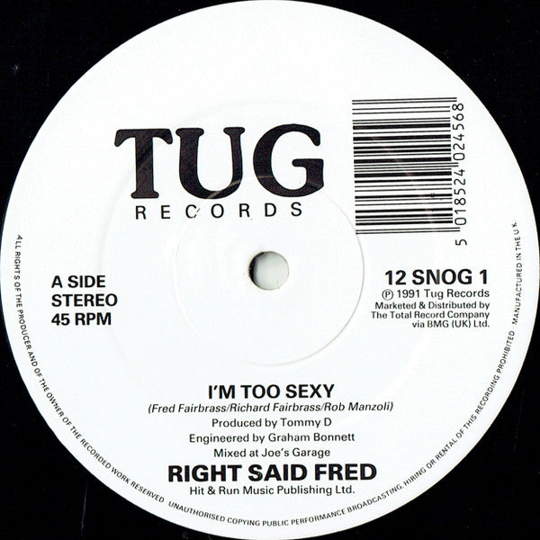 Right Said Fred : I'm Too Sexy (12", Single)