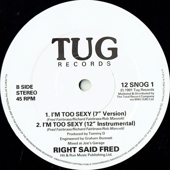 Right Said Fred : I'm Too Sexy (12", Single)