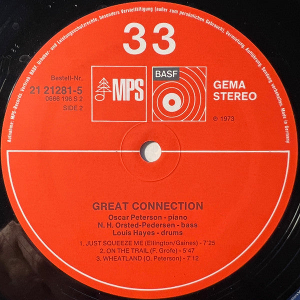 Oscar Peterson : Great Connection (LP, Album, RE)