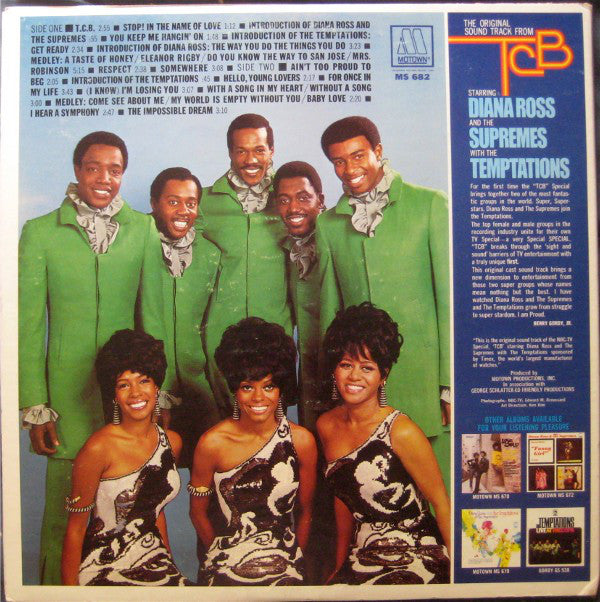 The Supremes With The Temptations : (The Original Soundtrack From) TCB (LP, Album, Gat)