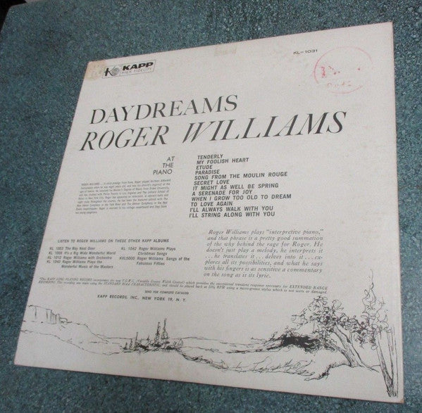 Roger Williams (2) : Daydreams (LP, Album)