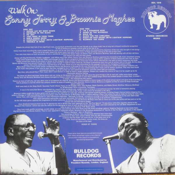 Sonny Terry & Brownie McGhee : Walk On (LP)