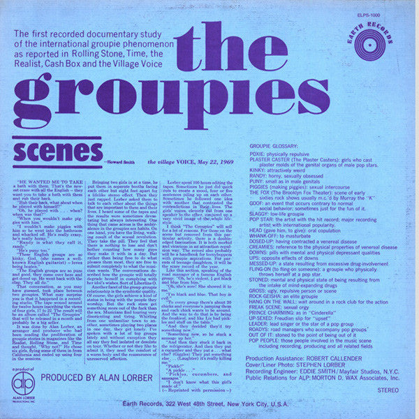 Unknown Artist : The Groupies (LP, Album)