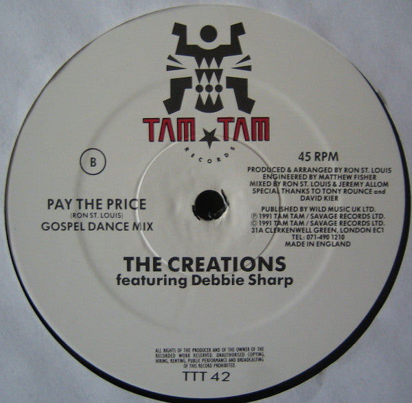 The Creations (10) Featuring Debbie Sharp : Pay The Price (12")