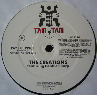 The Creations (10) Featuring Debbie Sharp : Pay The Price (12")