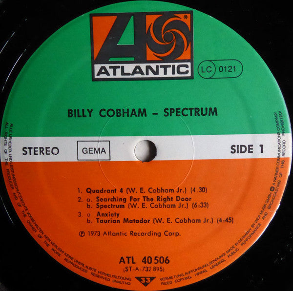 Billy Cobham : Spectrum (LP, Album, RE, Gat)