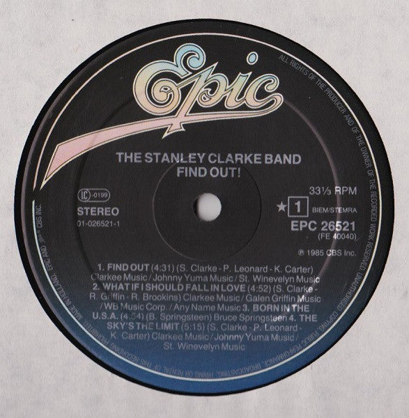 The Stanley Clarke Band : Find Out! (LP, Album)