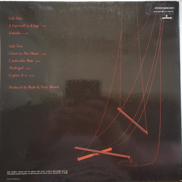 Rush : A Farewell To Kings (LP, Album, RE, Gat)