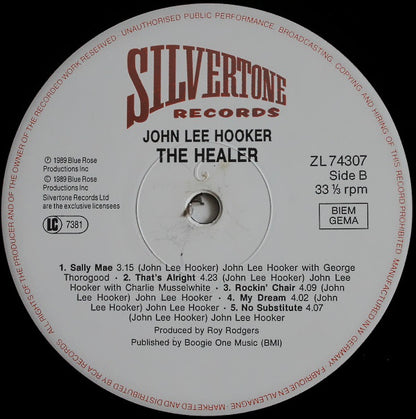 John Lee Hooker : The Healer (LP, Album)