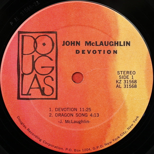 John McLaughlin : Devotion (LP, Album, RE, Gat)