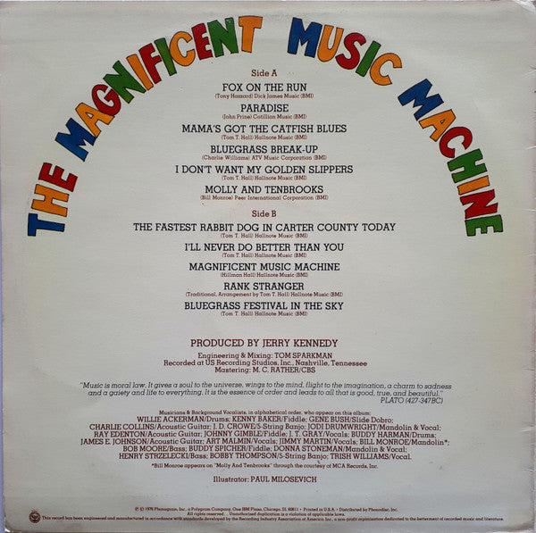 Tom T. Hall : The Magnificent Music Machine (LP, Album)