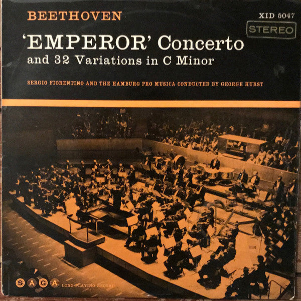 Ludwig van Beethoven / Sergio Fiorentino / George Hurst / The Hamburg Pro Musica : Piano Concerto No. 5 In E Flat Major, Op. 73 "The Emperor" / 32 Variations In C Minor (LP)