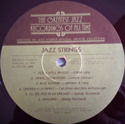 Various : Jazz Strings (4xLP, Comp, Mono, Mad + Box)