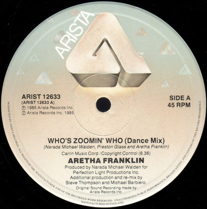 Aretha Franklin : Who's Zoomin' Who (12", Single)