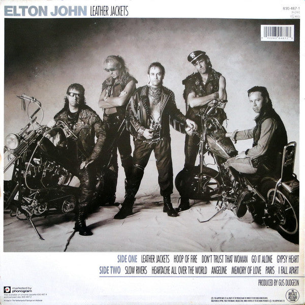 Elton John : Leather Jackets (LP, Album)