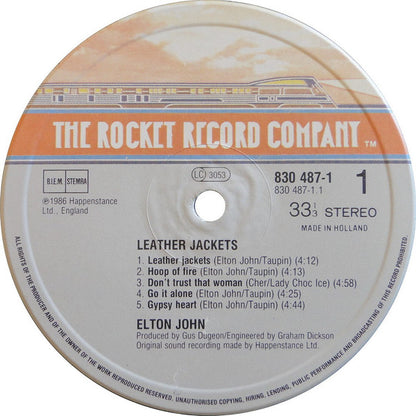 Elton John : Leather Jackets (LP, Album)