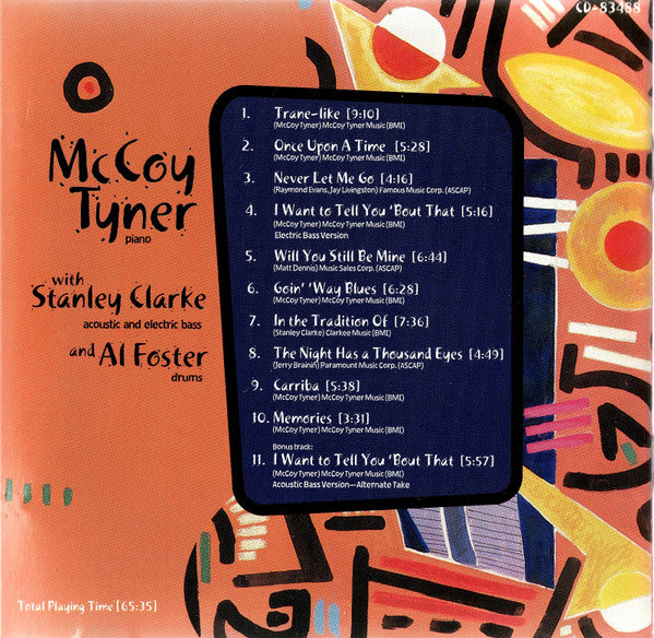 McCoy Tyner With Stanley Clarke And Al Foster : Mc Coy Tyner With Stanley Clarke And Al Foster (CD, Album, DSD)