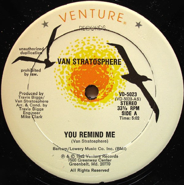 Van Stratosphere : You Remind Me (12")