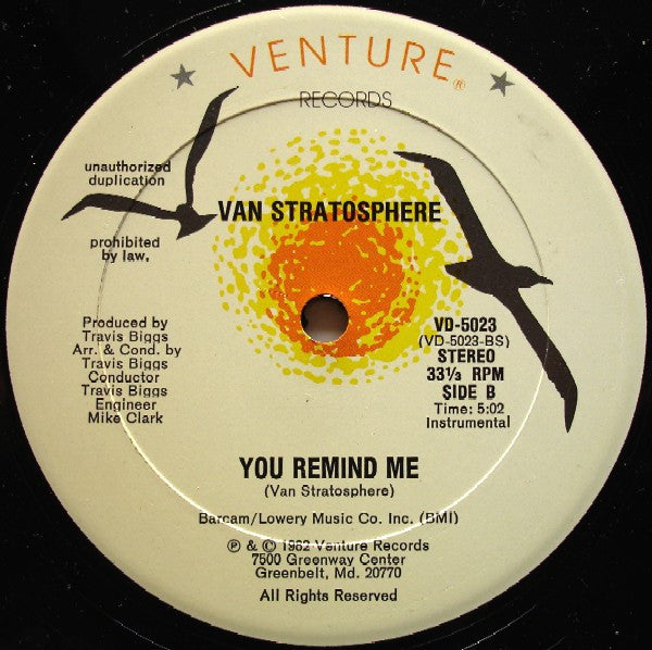 Van Stratosphere : You Remind Me (12")